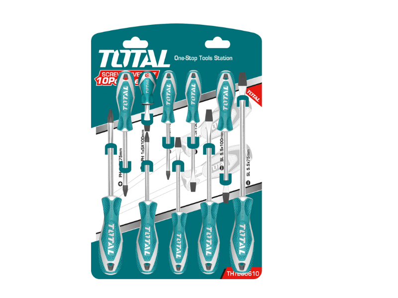Bộ 10 tua vít TOTAL THT250610