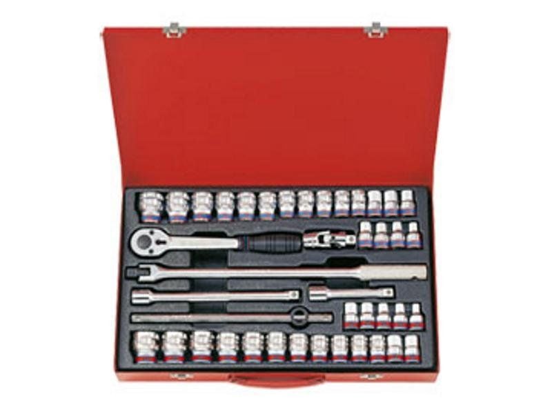 1/2'' Bộ tuýp 42 chi tiết hệ inch và hệ mét Kingtony 4542CR02