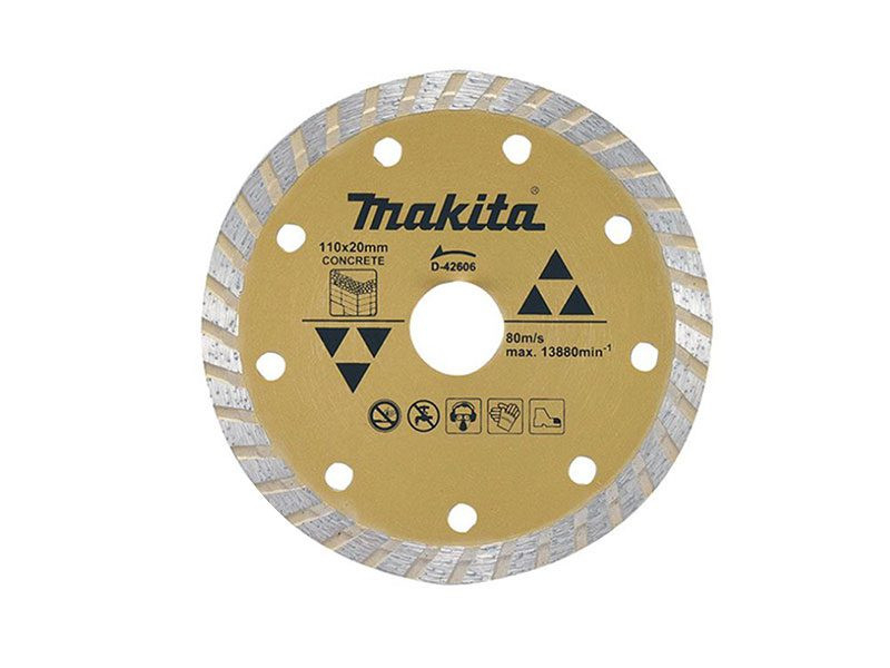Lưỡi cắt đá kim cương dợn sóng MAKITA (110X20MM) / D-42606 - hình ảnh sản phẩm thực tế 1