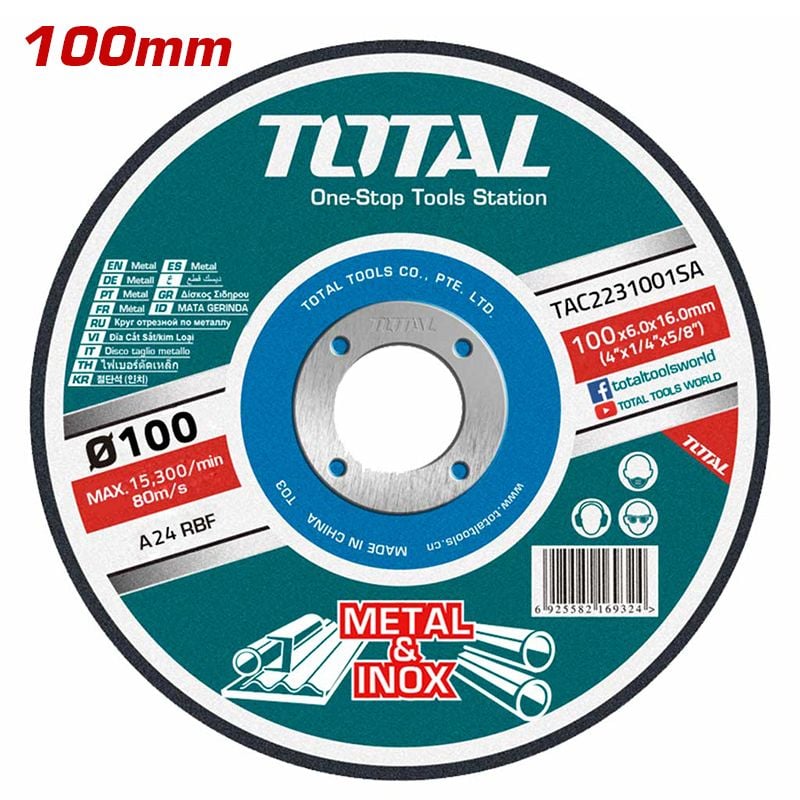 Đá Mài Kim Loại Total TAC2231001SA 4" (100mm) - hình ảnh sản phẩm thực tế 1