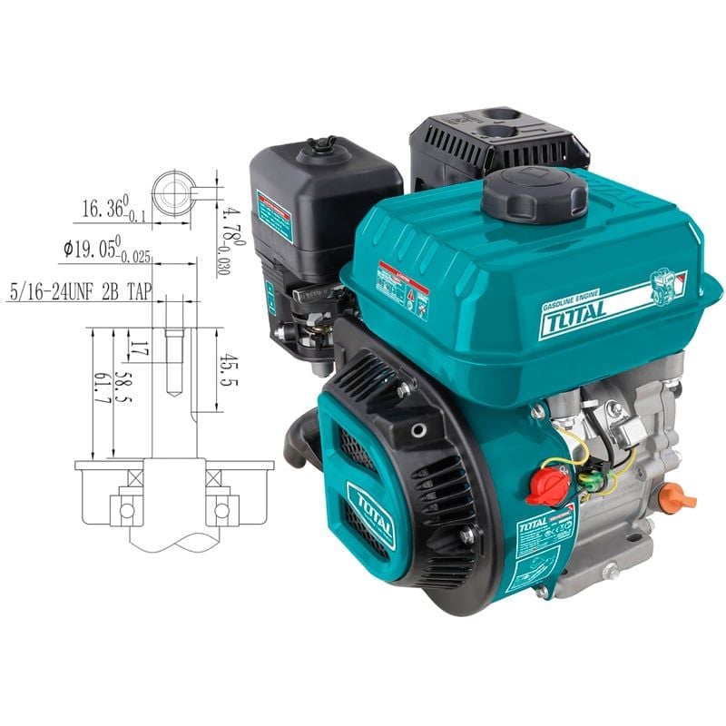 Động Cơ Nổ Dùng Xăng 5.5HP Total TGEN1681