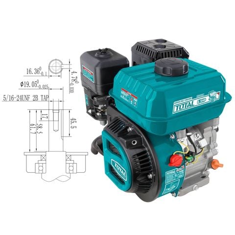 Động Cơ Nổ Dùng Xăng 6.5HP Total TGEN1682