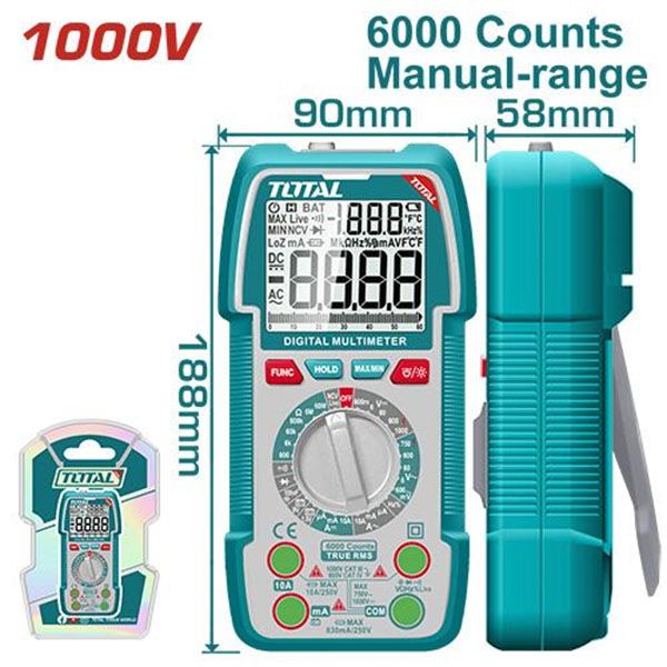 Đồng Hồ Đo Vạn Năng 1000V Total TMT5310002 - hình ảnh sản phẩm thực tế 1