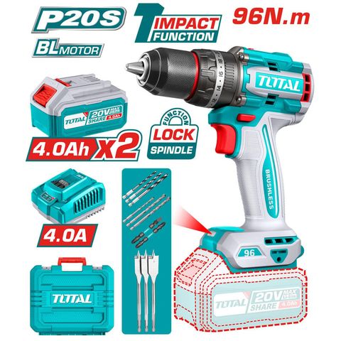 Máy Khoan Búa Không Chổi Than Dùng Pin Total 20V TIDLI20968