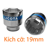 Ảnh thu nhỏ Đầu Tuýp 19mm LICOTA 3/4 Inch Lục Giác N6019B 1