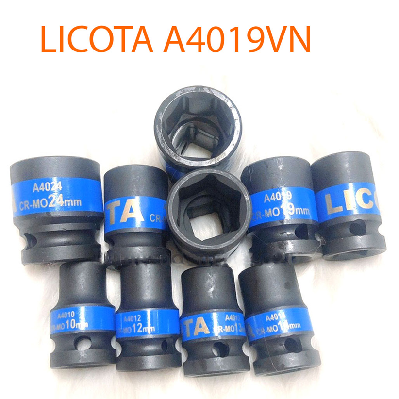Đầu Típ Đen 1/2 Inch 19mm Lục Giác LICOTA A4019VN - hình ảnh sản phẩm thực tế 1