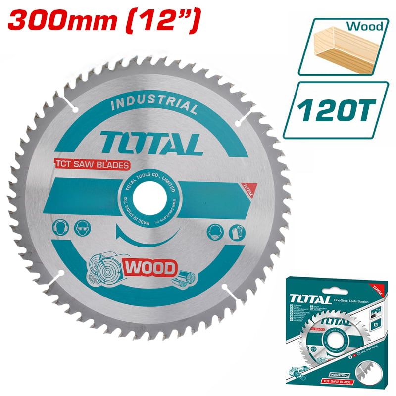 Lưỡi Cưa Gỗ TCT 120 Răng 300mm Total TAC23115212T - hình ảnh sản phẩm thực tế 1