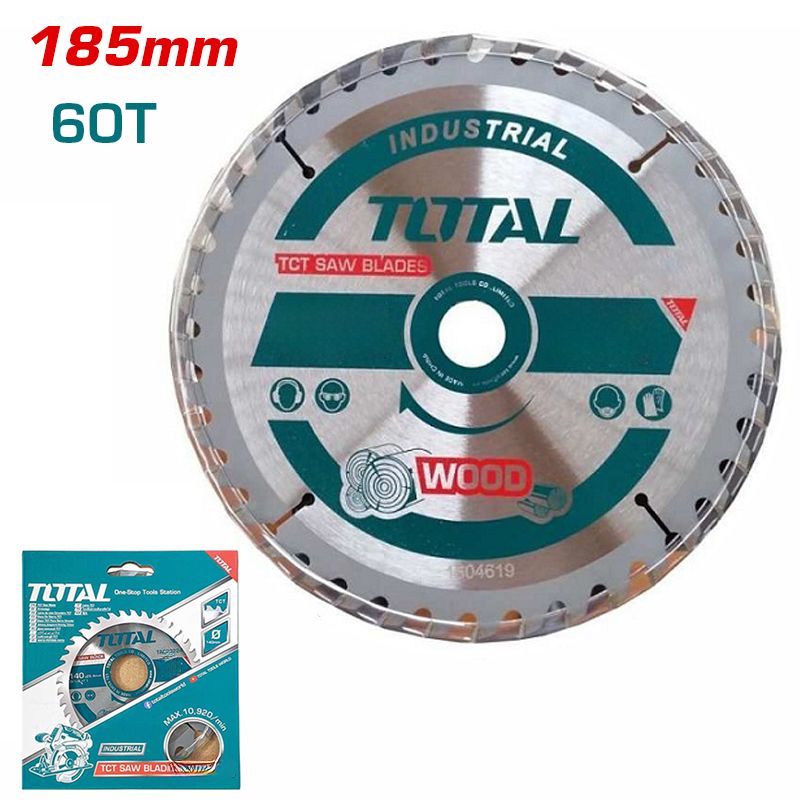 Lưỡi Cưa Gỗ TCT 60 Răng 185mm Total TAC231443 - hình ảnh sản phẩm thực tế 1
