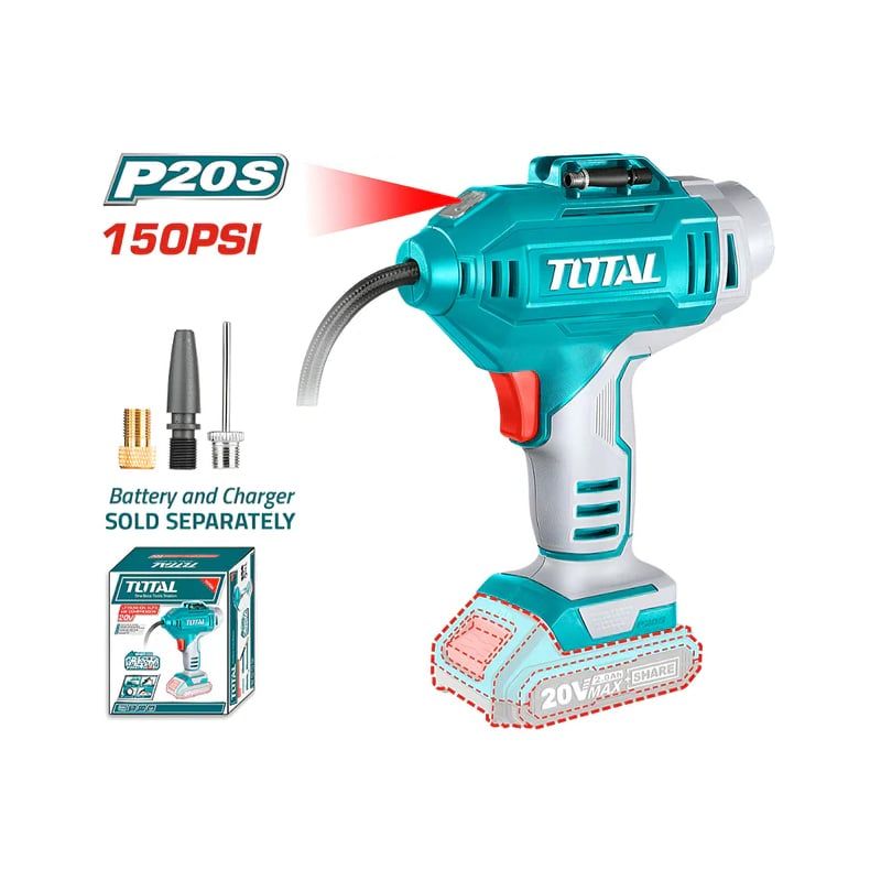 Máy Bơm Hơi Cầm Tay Tự Động Dùng Pin 20V (Không Kèm Pin & Sạc) TACLI2018