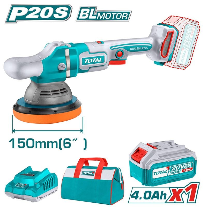 Máy Đánh Bóng Không Chổi Than Dùng Pin 20V TAPLI20151