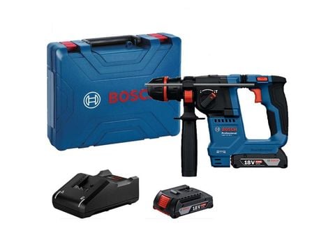 Máy Khoan Búa Dùng Pin 18V Bosch GBH 18V-18 (SET 2x4Ah)