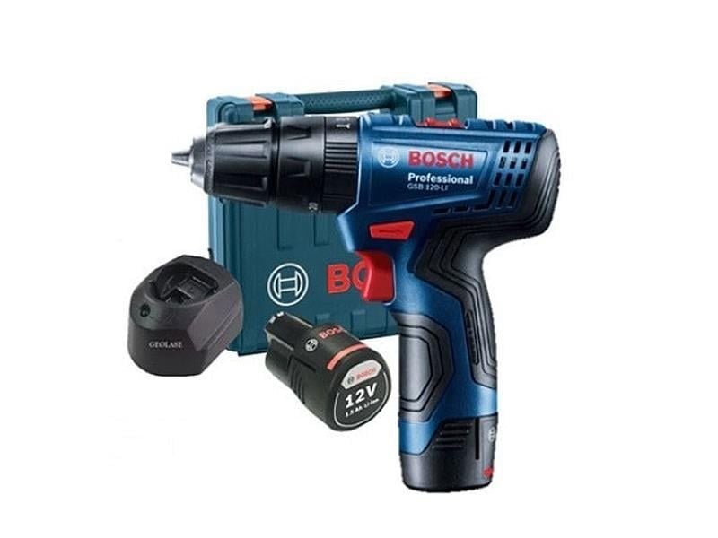 Máy Khoan Vặn Vít Dùng Pin 12V Bosch GSR 120-LI GEN II (1 Pin + Phụ Kiện)