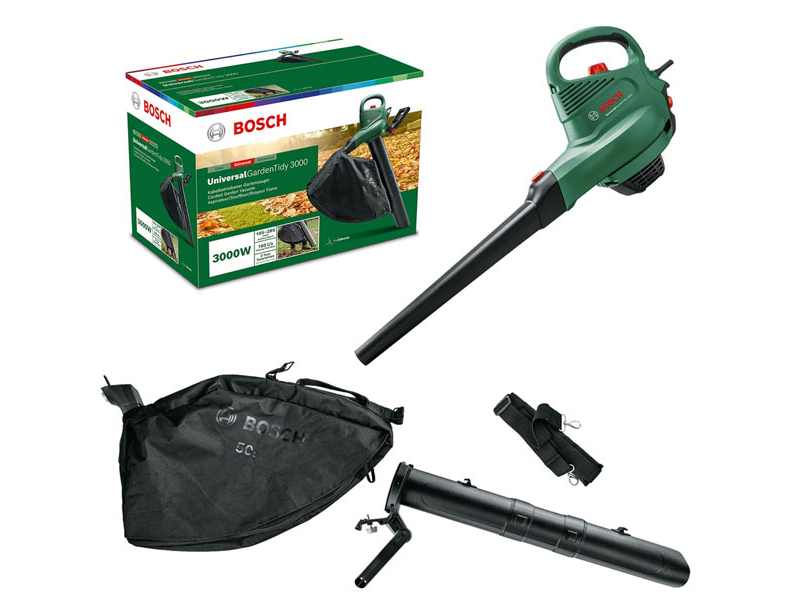 Máy Thổi Và Hút Lá Chạy Điện Bosch UniversalGardenTidy 3000