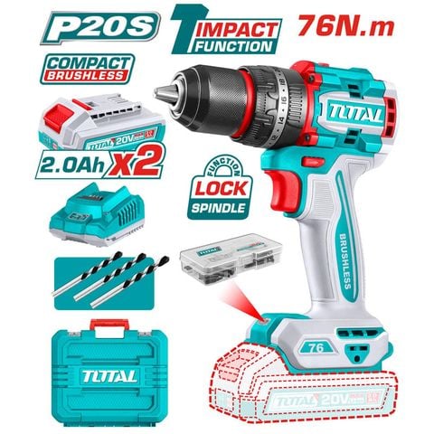 Máy Khoan Búa Không Chổi Than Dùng Pin 20V TIDLI20768