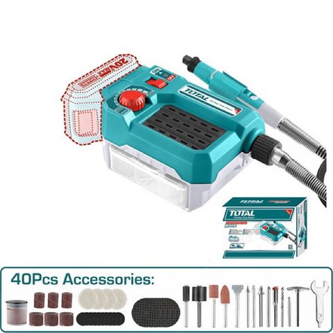 Máy Mài Khuôn Dùng Pin Lithium-ion 20V Total (Không Kèm Pin & Sạc) TMGLI2001
