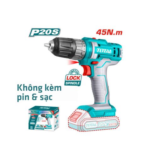 Máy Khoan Pin 20V (Không Kèm Pin & Sạc) Total TDLI200515