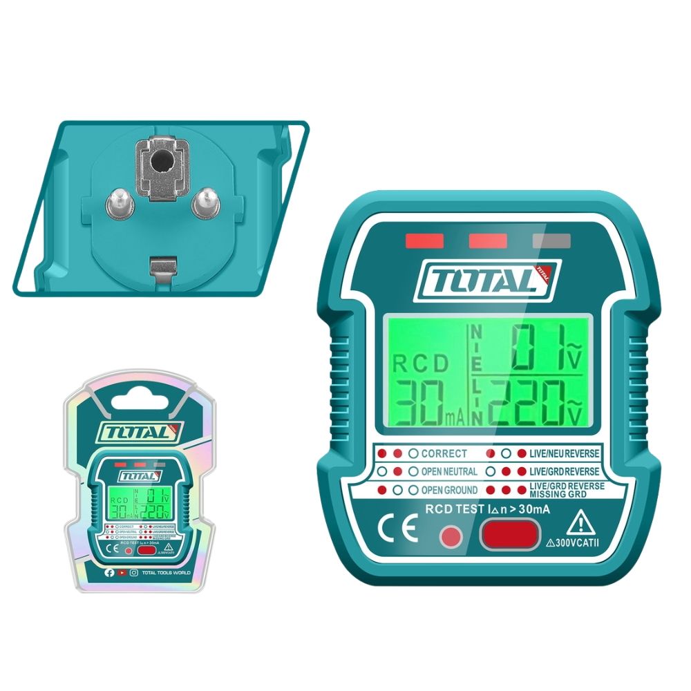 Dụng Cụ Kiểm Tra Ổ Cắm Total TESST30011 - hình ảnh sản phẩm thực tế 1
