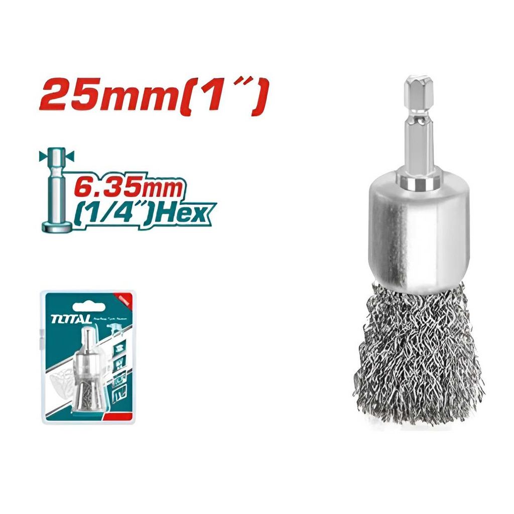 Chổi Cước Xám 25mm Total TAC302562 - hình ảnh sản phẩm thực tế 1