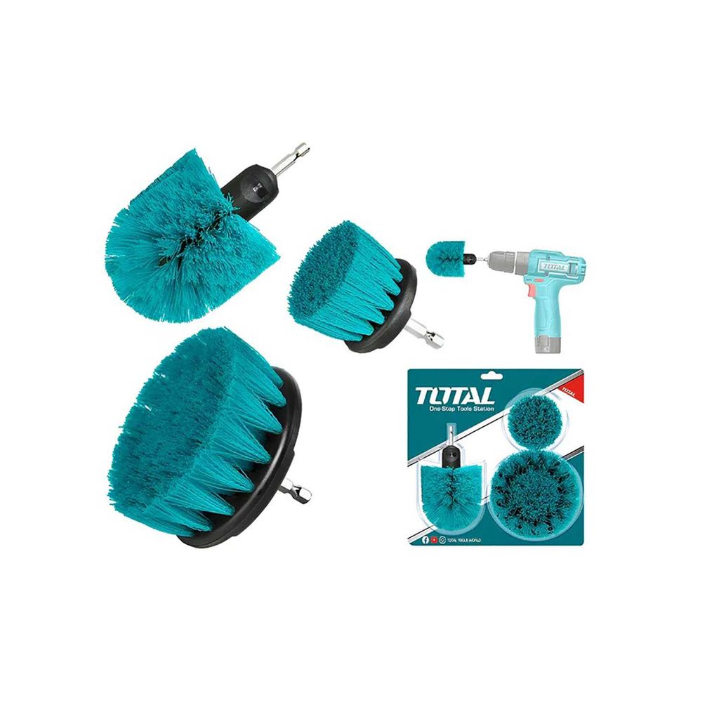 Bộ 3 Bàn Chải Sợi Làm Sạch Total TACM3001 - hình ảnh sản phẩm thực tế 1