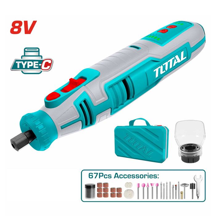 Máy Mài Khuôn Dùng Pin 8V Total TMGLI0801