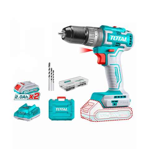 Máy Khoan Búa Không Chổi Than Dùng Pin Total Lithium-Ion 20V TIDLI20508