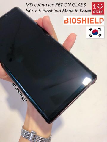 Kính Cường Lực Note 9 Bioshield Cảm Ứng Siêu Mượt Không Bể Chính Hãng Hàn Quốc