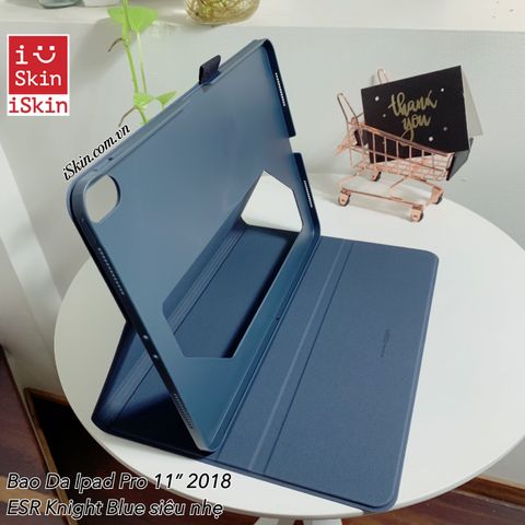 Bao Da Ipad Pro 11 Inch 2018 ESR Simplicity Knight Blue Chính Hãng