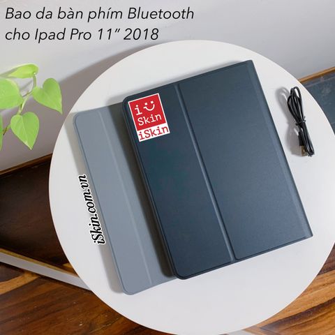 Bao Da Ipad Pro 11 Inch 2018 Có Bàn Phím Bluetooth Cao Cấp