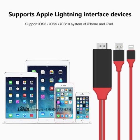 Cáp kết nối HDMI cho iPhone, iPad Plug & Play (BH 3TH)