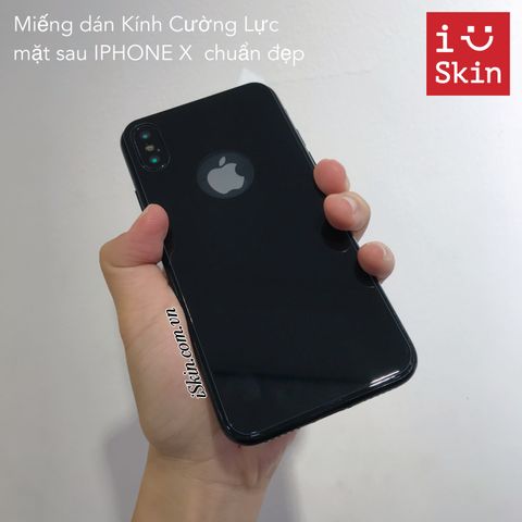 Kính Cường Lực Mặt Sau Iphone X Full Viền Camera Chuẩn Đẹp