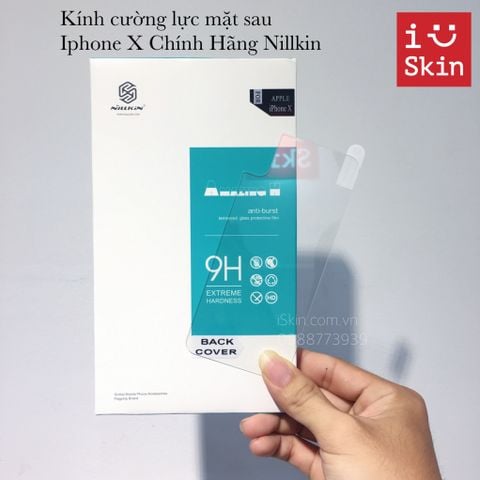 Kính Cường Lực Mặt Sau Iphone X Nillkin Chính Hãng