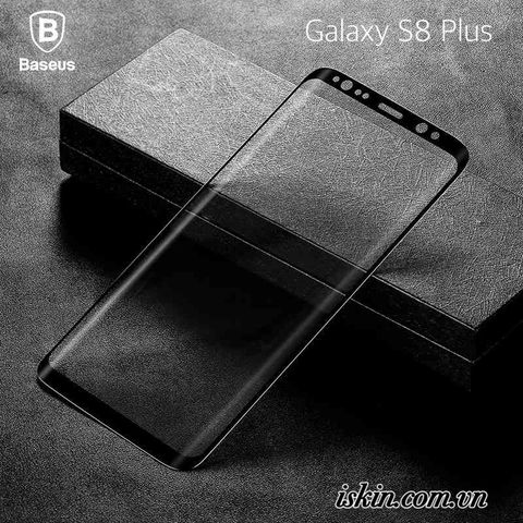 MD SS S8+ cường lực full viền cứng Baseus 3D ARC