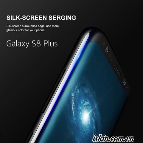 MD SS S8+ cường lực full viền cứng Baseus 3D ARC