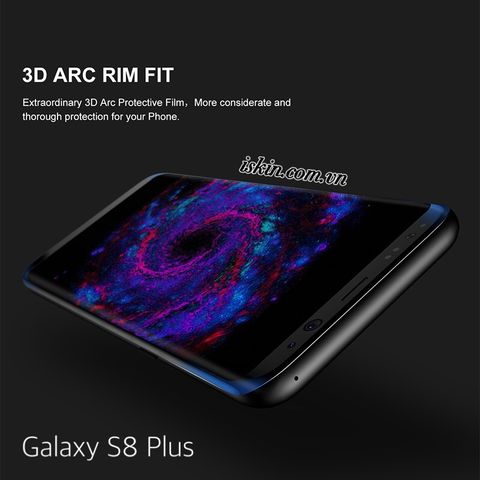 MD SS S8+ cường lực full viền cứng Baseus 3D ARC