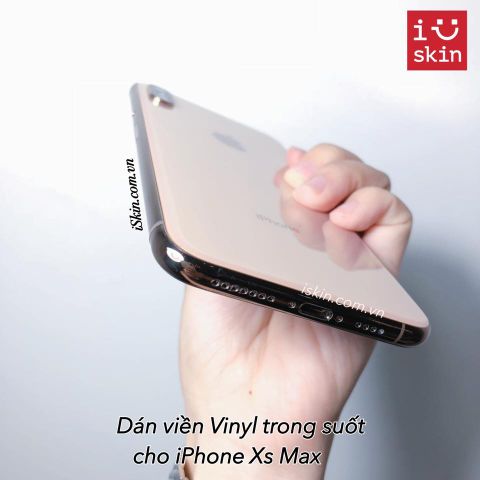 Miếng Dán Viền Iphone Xs Max Vinyl Trong Suốt Chống Trầy Cao Cấp