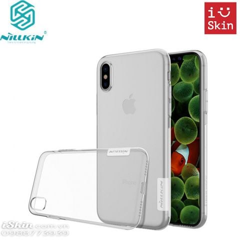 Ốp Lưng Iphone X Nillkin Silicon Dẻo Trong Suốt Cao Cấp Chính Hãng