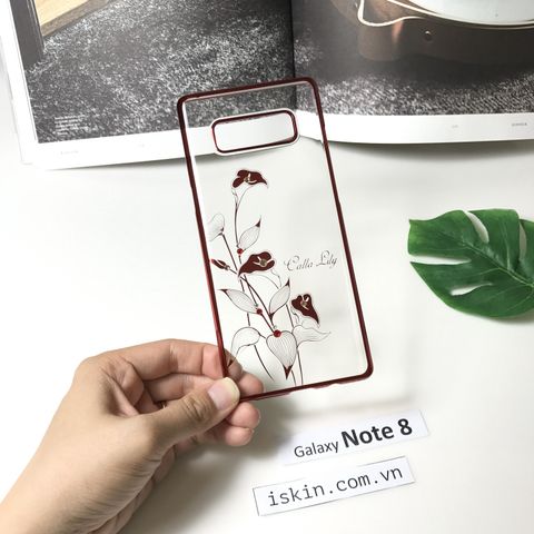 Ốp Lưng Samsung Galaxy Note 8 Kingxbar Hoa Xi Đính Đá Cao Cấp