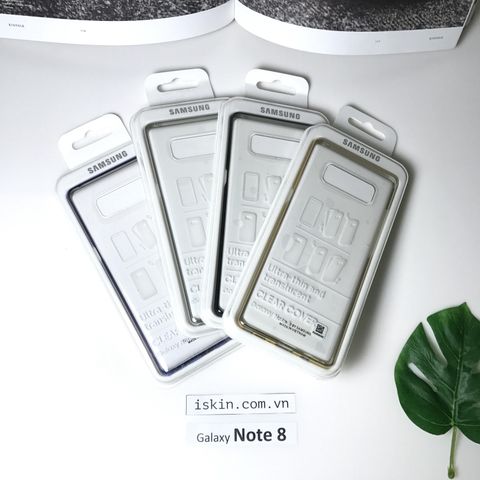 Ốp Lưng Samsung Galaxy Note 8 Chính Hãng Samsung Trong Suốt Viền Xi Màu