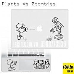 Miếng Dán Skin Trang Trí Macbook Pro Air Retina Plants Vs Zoombies