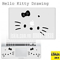 Miếng Dán Skin Trang Trí Macbook Pro Air Retina Hình Vẽ Hello Kitty