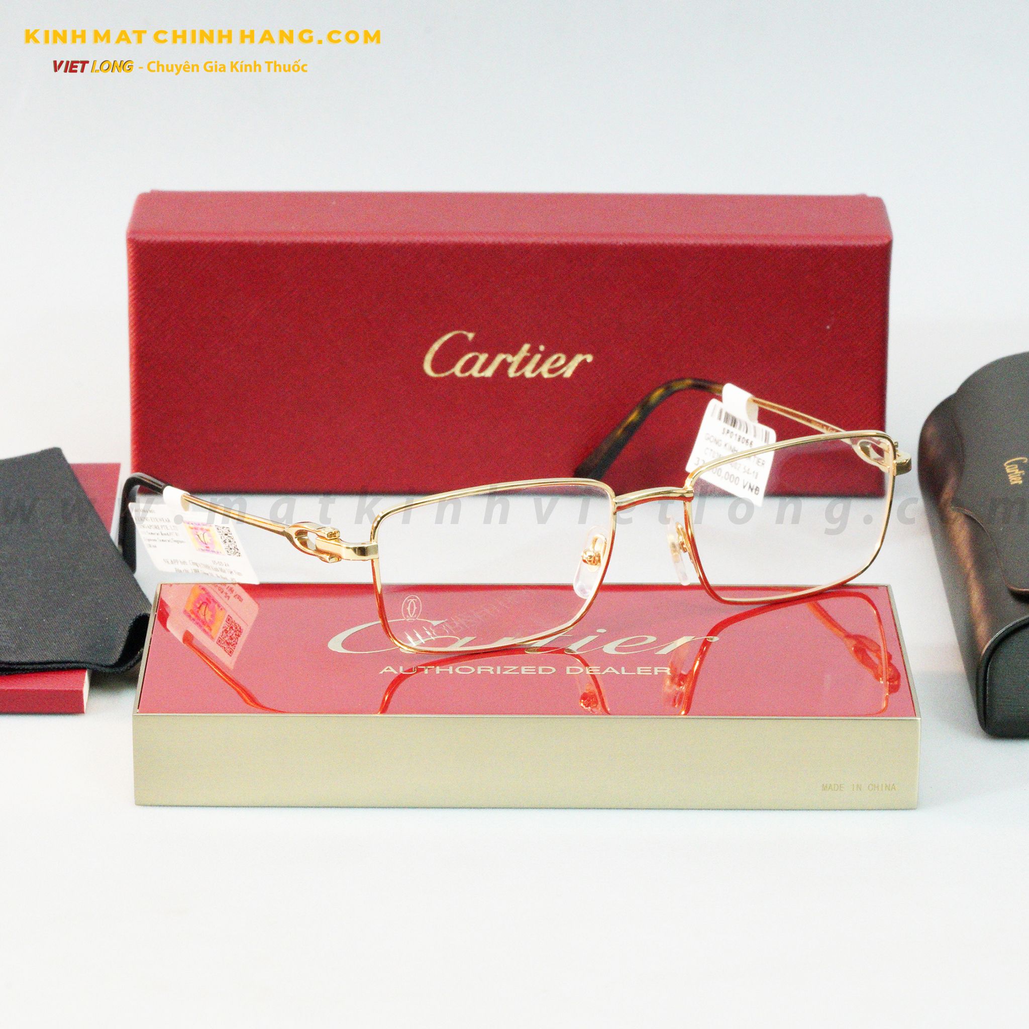  GỌNG KÍNH CARTIER CT0369O-002 54-18 