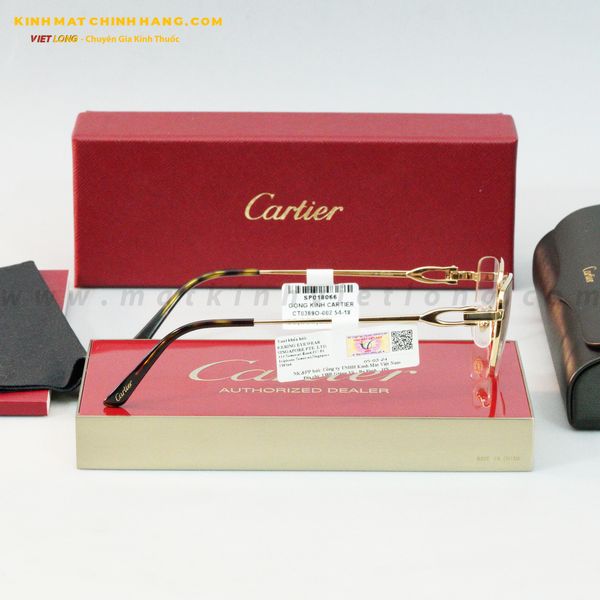  GỌNG KÍNH CARTIER CT0369O-002 54-18 