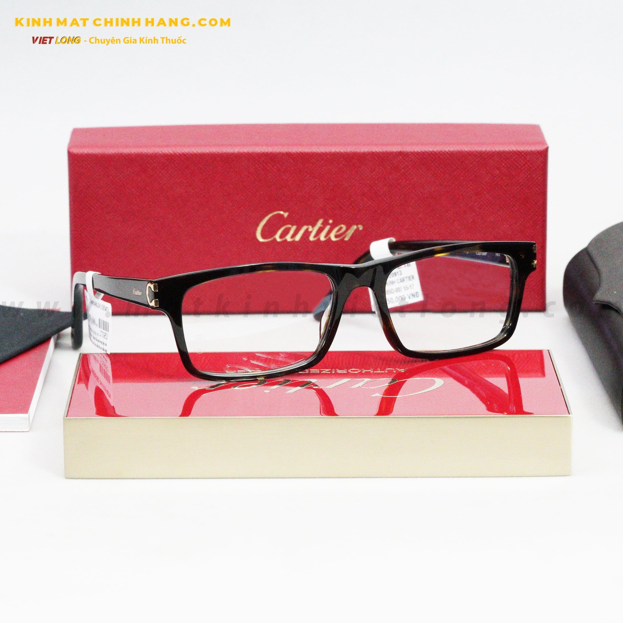  GỌNG KÍNH CARTIER CT0005O-002 55-17 