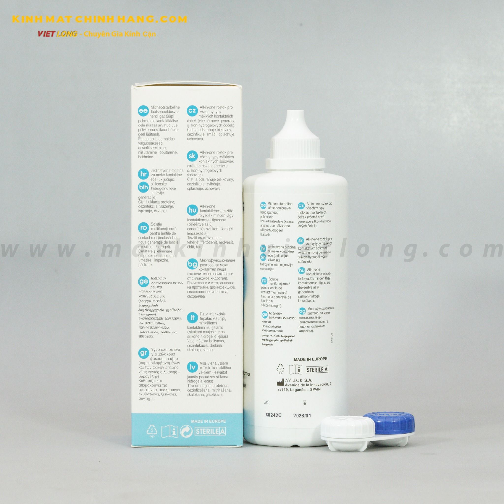  NƯỚC NGÂM AVIZOR UNICA CLASICA 350ML 