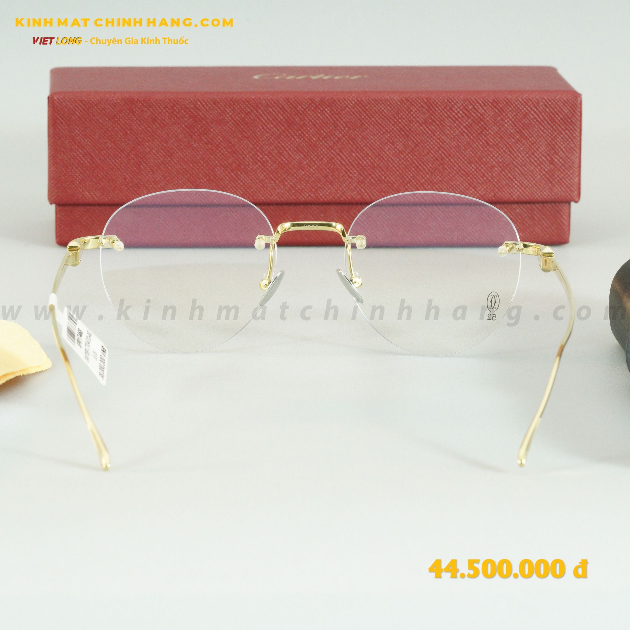  GỌNG KÍNH CARTIER CT0342O-002 52-20 