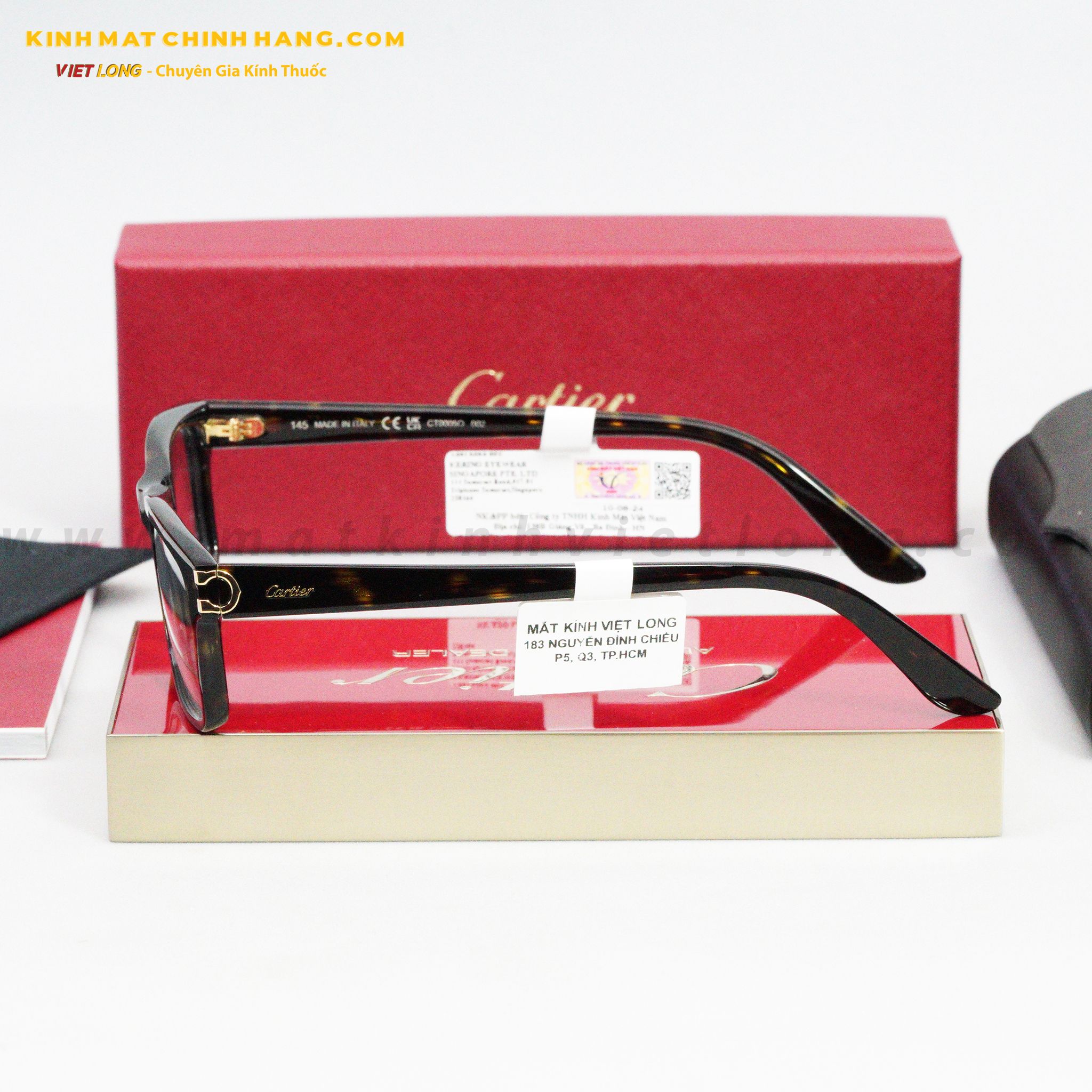  GỌNG KÍNH CARTIER CT0005O-002 55-17 