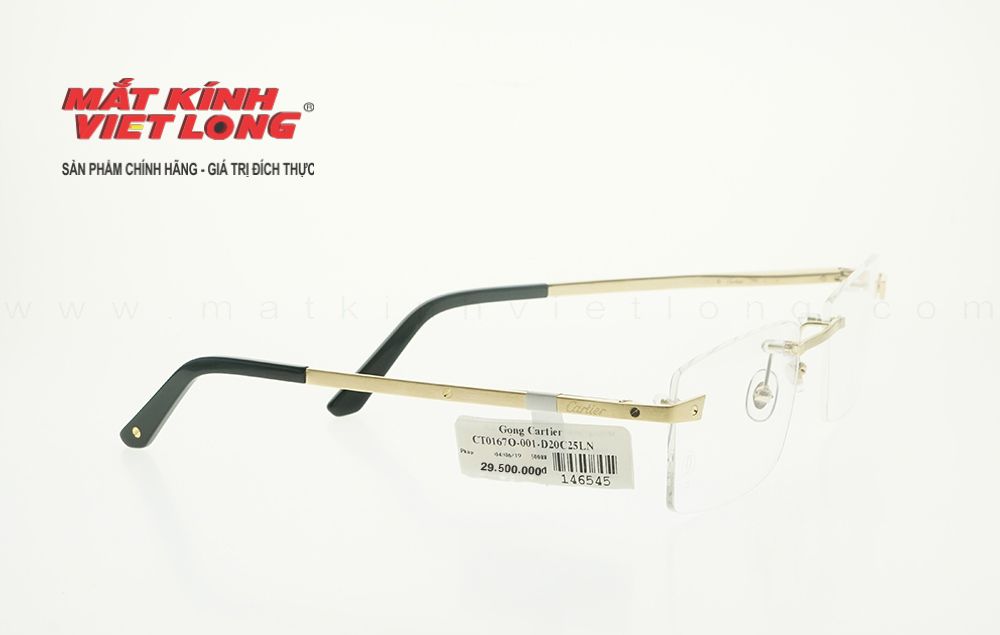  GỌNG KÍNH CARTIER CT0167O-001-D20C25LN 