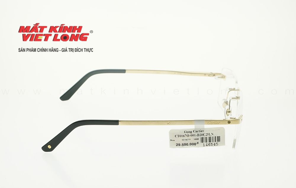  GỌNG KÍNH CARTIER CT0167O-001-D20C25LN 