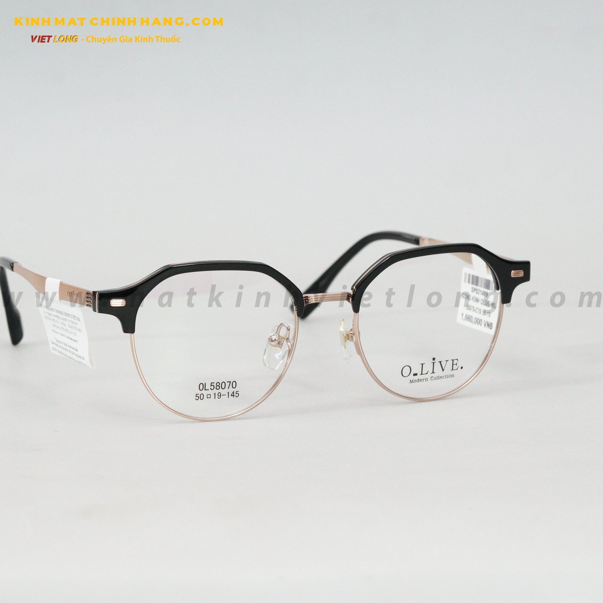  GỌNG KÍNH OLIVE MS-58070-C18 50-19 