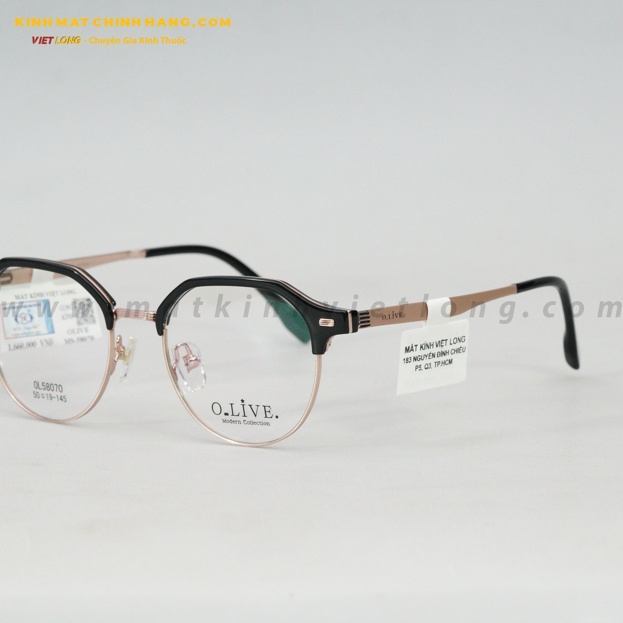  GỌNG KÍNH OLIVE MS-58070-C18 50-19 